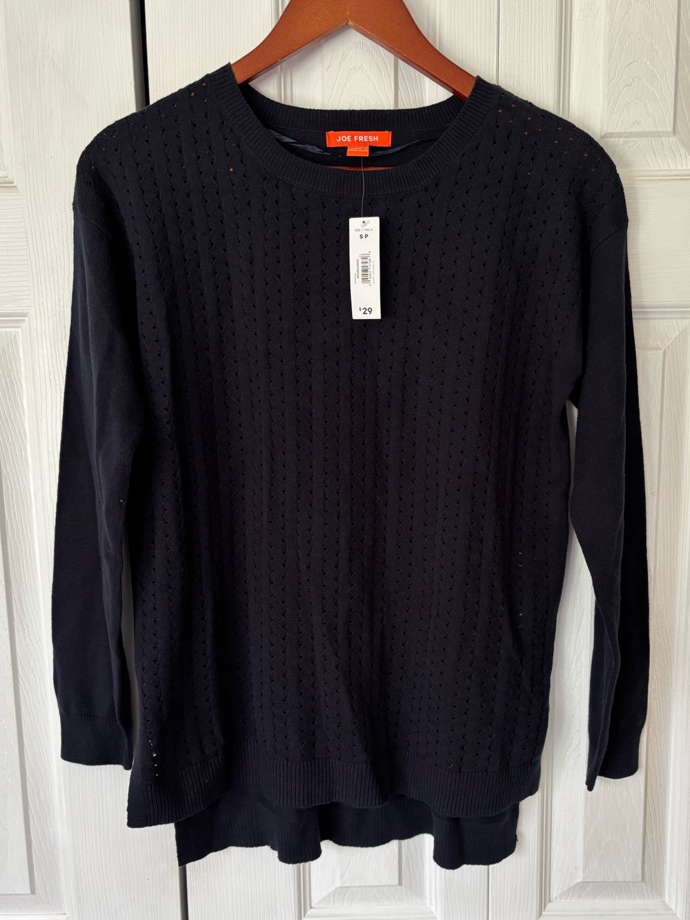 Joe Fresh Navy Knit Sweater Brand New with Tags Size Small